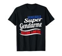 Véritable Super Gendarme homme humour Gendarmerie T-Shirt