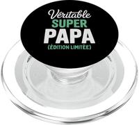 Véritable Super Papa Édition Limitée Fête des Pères Drôle PopSockets PopGrip pour MagSafe