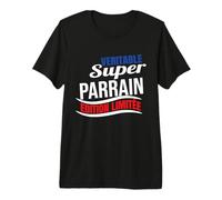 Véritable Super Parrain édition limitée Cadeau Parrain T-Shirt Haut de Gamme