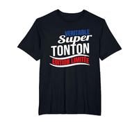Véritable Super Tonton édition limitée Humour Cadeau Oncle T-Shirt, Homme Grandes Tailles, Noir, 5X Tall
