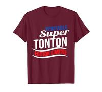 Véritable Super Tonton édition limitée Humour Cadeau Oncle T-Shirt, Homme, Marron, M