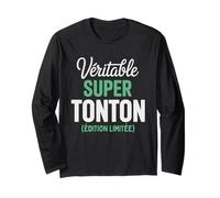 Véritable Super Tonton Édition Limitée Oncle Parrain Drôle Manche Longue
