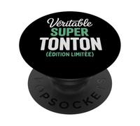 Véritable Super Tonton Édition Limitée Oncle Parrain Drôle PopSockets PopGrip Adhésif