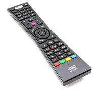 Véritable télécommande pour JVC 23342620 RM-C3231 RMC3231 LED TV avec Netflix Youtube Boutons - avec Deux Batteries 121AV AAA Inclus