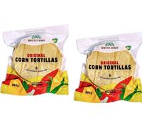 Véritables tortillas mexicaines végétaliennes avec nixtamal 800g, végétaliennes, sans OGM, sans gluten 2 x 800g