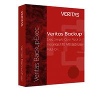 Veritas Backup Exec Simple Core Pack 5 Instance / 10 MS 365 User Add-On