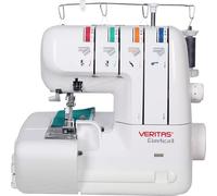 VERITAS ELASTICA - Surjeteuse à différentiel - 12 types de points - 75-1000 points par minute - Machine à 4-3-2 fils - Bac à dechet