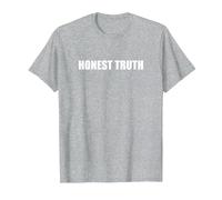 Vérité honnête T-Shirt, Homme, Gris Chiné, XL