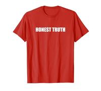 Vérité honnête T-Shirt, Homme, Rouge, L