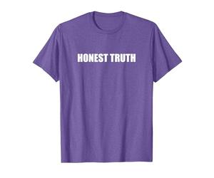 Vérité honnête T-Shirt, Homme, Violet Chiné, 3XL