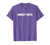 Vérité honnête T-Shirt, Homme, Violet Chiné, M