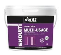 VERITT Enduit de Finition en Pot de 1L Blanc