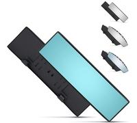 Verivue Universal Panoramic 12-Inch Rear View Mirror, Anti-Glare Wide Angle Car Mirror, Rearview Mirror Accessory for Baby Rear-Facing, Tint flat Mirror for Cars and SUVs.