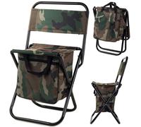 Verk 01234 Chaise pliante de camping avec sac 2 en 1 camouflage