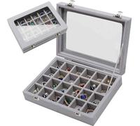 Verk 01777 Organisateur de boîte à bijoux avec présentoir en daim