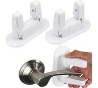 Verk 01849 Serrure de sécurité pour poignées de porte et de fenêtre blanc 2 pièces