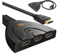 Verk 06290 Répartiteur HDMI 3-en-1 FULL HD, 4K