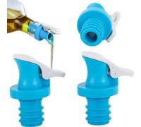 Verk 07216 Entonnoir à bouteille avec bouchon bleu 2 pcs