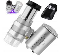 Verk 09078 Microscope de poche avec éclairage LED 60x ZOOM