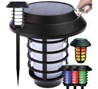Verk 12292 Lampe de jardin Lanterne solaire RGB Télécommande