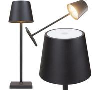 Verk 12314 Lampe LED tactile, batterie 1500mAh, 3W noir