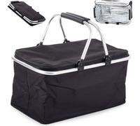 Verk 14194 Shopping, panier à pique-nique thermo noir