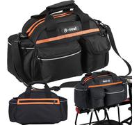 Verk 14579 Sacoche universelle pour vélo 15l, noir et orange