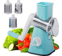 Verk 15779 Râpe et éminceur multifonctionnel pour fruits et légumes bleu