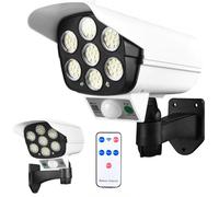 Verk 15976 LED COB caméra solaire factice, détecteur de mouvement, détecteur de crépuscule, télécommande