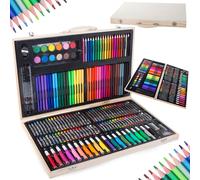 Verk 18233 Grand set en coffret bois pour peintre 180 pcs
