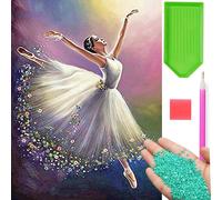 Verk 18266 Peinture au diamant 5D - ballerine