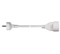 VERLÄNGERUNGSKABEL - 5 m - WEIß - 3G1.5 - STECKER-TYPE E (FRANZÖSISCHES SYSTEM)
