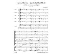 Verleih UNS Frieden genädiglich no. 4 SWV 372-SSATB and Basso Continuo-Partitur [Import]