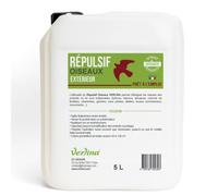 Verlina Répulsif Oiseaux 5L - Liquide Concentré Anti-Pigeons et Oiseaux Nuisibles, Usage Extérieur Pro, Façades, Bâtiments, sans Insecticide
