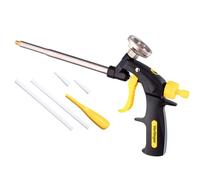VERLINGER Pistolet pour Mousse PU - Applicateur Professionnel pour Isolation, Scellement, Étanchéité et Dosage - Pistolet Mousse Construction Robuste pour Travaux de Réparation et Chantier DIY