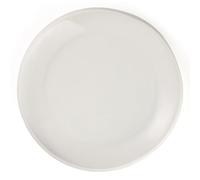 VERLO ETER CLOUD Gourmet Assiette plate 25 cm - Grande assiette plate de couleur ivoire - Design moderne et élégant - Céramique de qualité supérieure - Idéale pour les plats principaux et les dîners