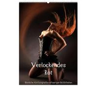 Verlockendes Rot (Wandkalender 2026 DIN A2 hoch), CALVENDO Monatskalender: Rothaarige Frauen mit lockigem Haar in reizenden Bildern