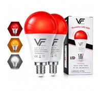 VERLSA Pack2 Lumière Rouge Nocturne Mélatonine 630nm, Ampoule E14, 3en1