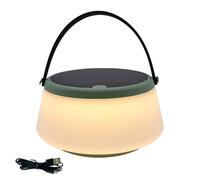 VerLuce - Lanterne solaire portable 2 en 1 - Lampe de table et lanterne LED à énergie solaire - intérieur/extérieur - Intensité variable en continu - Batterie rechargeable - 2700 K, panneau solaire 1