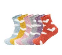 VerLuky Chaussettes Chaudes Femme, Chaussettes Femme Hiver, Thermiques Confortables Chaussette Douces Polaire, Chaussette Épaisses Chat pour Femmes Filles Cadeaux de Noël