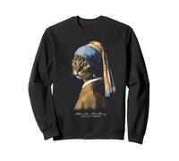 Vermeer Boucles d'oreilles Motif Chat Sweatshirt