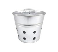 Vermicomposteur à Enterrer 5L Acier Galvanisé - Compostage Direct Sol, Engrais Naturel - Potager, Jardin, Écologique, avec Couvercle - 020650