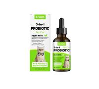 Vermifuge pour chat 60 ml, vermifuge à base de plantes pour chats avec probitiques - Amélioration de la digestion, renforcement