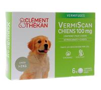 Clément Thékan – Vermifuge Vermiscan Chiots & Petits Chiens 2–10 kg 6 comprimés