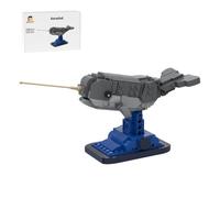 Vermodx MOC-214332 Narwal Kit de construction (280 pièces) | Kit « créatures marines » avec socle d'exposition
