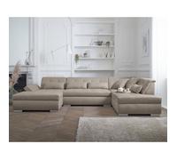 Vermont - canapé panoramique d'angle droit - 7 places - XXL - Beige