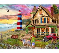 Vermont Christmas Company Beachside Home Puzzle 550 pièces