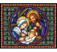 Vermont Christmas Company Calendrier de l'Avent « Holy Night » (compte à rebours jusqu'à Noël) avec texte de la Bible - Crèche de Noël