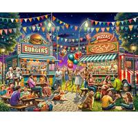 Vermont Christmas Company Puzzle 1000 pièces de camion de nourriture - Pièces entièrement emboîtables et de forme aléatoire - 67,5 x 49,3 cm