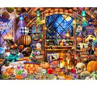 Vermont Christmas Company Puzzle 550 pièces de collection d'Halloween - Grandes pièces - Pièces entièrement emboîtables et de forme aléatoire - 61 x 45,7 cm
